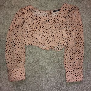 Nasty Gal Cropped Shirt